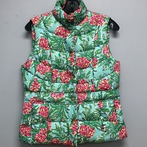 Lilly Pulitzer LAUREN Down Filled Puffer Vest Size Small